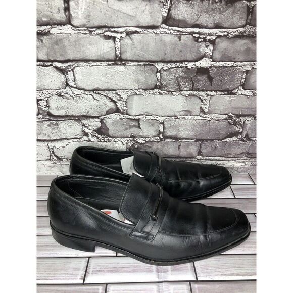 HUGO BOSS Vero Cuoio Black Leather Horsebit Loafer Dress Shoes Men 11.5M US/45EU main image 13